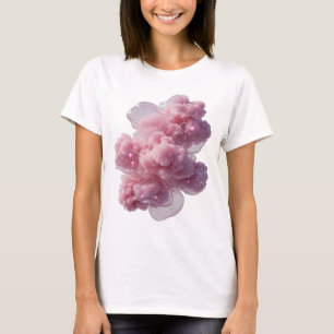 Frische silberne FANTASY CLOUDS Tragbare Kunst T-Shirt