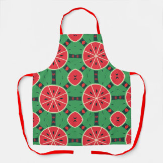 Frische Sommer-Wassermelonen-Scheiben Muster Küche Schürze