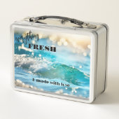 Frische Sparkling Beach Wave Metall Brotdose (Rückseite)