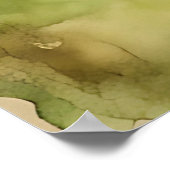 Frische Staudensellerie Wasserfarben Poster (Ecke)