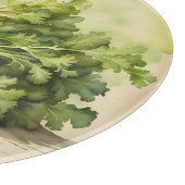 Frische Staudensellerie Wasserfarben Schneidebrett (Ecke)