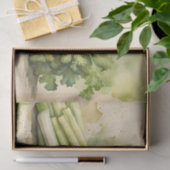 Frische Staudensellerie Wasserfarben Seidenpapier (Geschenk)