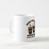 Frische Tasse Halloween-Geisterkaffee (Vorderseite Links)