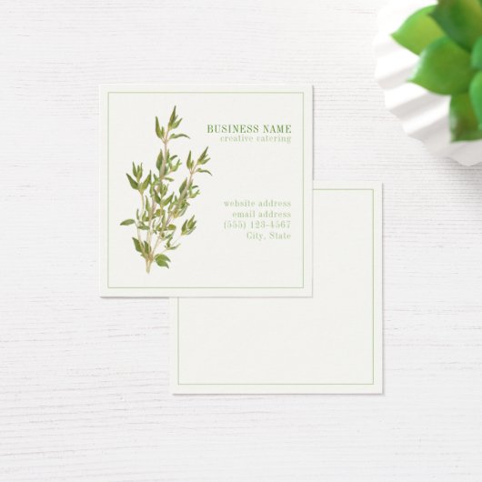 FRISCHE THYME 2,5-Platz-Visitenkarte (Schreibtisch)