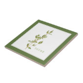FRISCHE THYME 4.25x4.25 Keramik-Tile (+text) Grün Fliese (Seite)