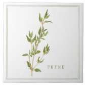 FRISCHE THYME 6x6-Keramik-Datei (+text) Fliese (Vorderseite)
