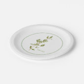 FRISCHE THYME 7" Rundpapier-Teller Pappteller (Schrägansicht)