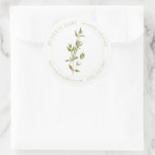 FRISCHE THYME Biz ID Large Round Stickers (Tasche)