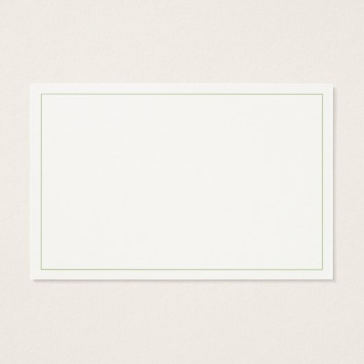 FRISCHE THYME Euro-Visitenkarte (Rückseite)