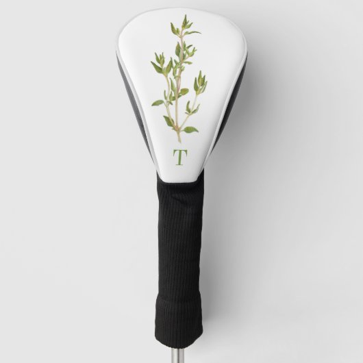 FRISCHE THYME Golf Driver Cover + Initial Headcover (Vorderseite)