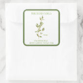 FRISCHE THYME Große Umschlag Aufkleber - Grün (Tasche)
