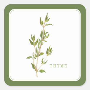 FRISCHE THYME Kleine Aufkleber - Grün