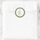 FRISCHE THYME Kleine runde Sticker (+Text) Grün (Tasche)