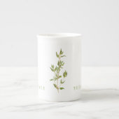 FRISCHE THYME Knochen China Tasse (Vorderseite)