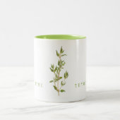 FRISCHE THYME Limone Zwei-Tonen-Tasse Zweifarbige Tasse (Mittel)