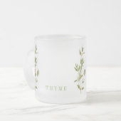 FRISCHE THYME Mattierte Tasse (Vorderseite Links)