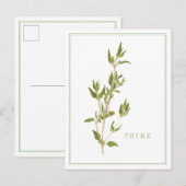 FRISCHE THYME Postkarte (Vorne/Hinten)