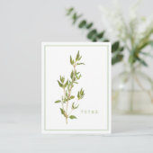 FRISCHE THYME Postkarte (Stehend Vorderseite)