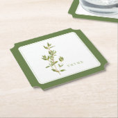 FRISCHE THYME Ticket Paper-Untersetzer (+text) Untersetzer (angewinkelt)