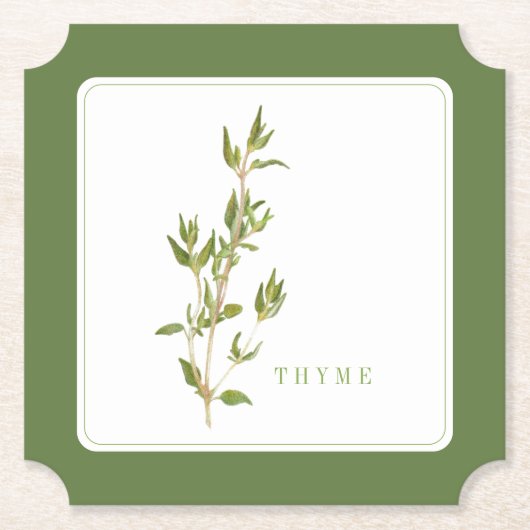 FRISCHE THYME Ticket Paper-Untersetzer (+text) Untersetzer (Vorderseite)
