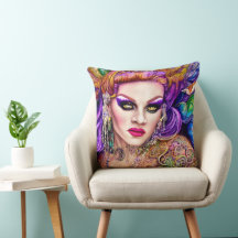 Frische und farbenfrohe Drag Queen Artwork Design