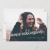 Frische und fette Skriptbezeichnung "2 Foto" Ankündigung (Vorderseite)