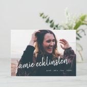 Frische und fette Skriptbezeichnung "2 Foto" Ankündigung (Stehend Vorderseite)