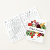 Frische und gesunde Rezepte Notizblock (Innenseite)