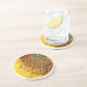 Frische und goldene Sonnenblume Getränkeuntersetzer (Seite)