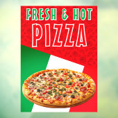 Frische und heiße Pizza mit Pizza Explosion Fensteraufkleber (Blatt 3)