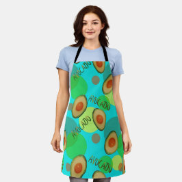 Frische und lustige Avocadomuster Schürze