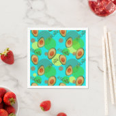 Frische und lustige Avocadomuster Serviette (Beispiel)