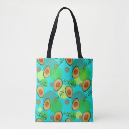 Frische und lustige Avocadomuster Tasche