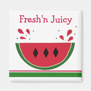Frische und saftige Wassermelone Magnet