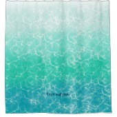 Frische und saubere, aquamarine Gewässer Duschvorhang (Vorderseite)