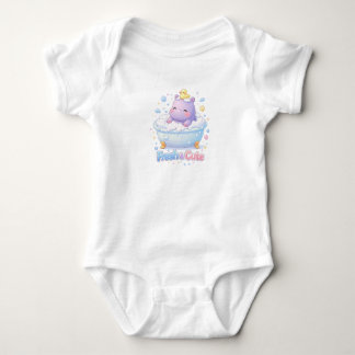 Frische und süße Hippo-Baby-Body Baby Strampler