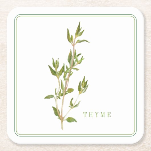 FRISCHE Untersetzer für Papiere am THYME-Quadrat ( (Vorderseite)