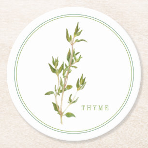FRISCHE Untersetzer mit THYME Round Paper (+text)