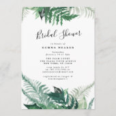 Frische Vegetation Moderne Brautdusche Einladung (Vorderseite)