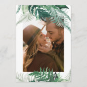 Frische Vegetation Moderne Wasserfarbe Save the Da (Rückseite)