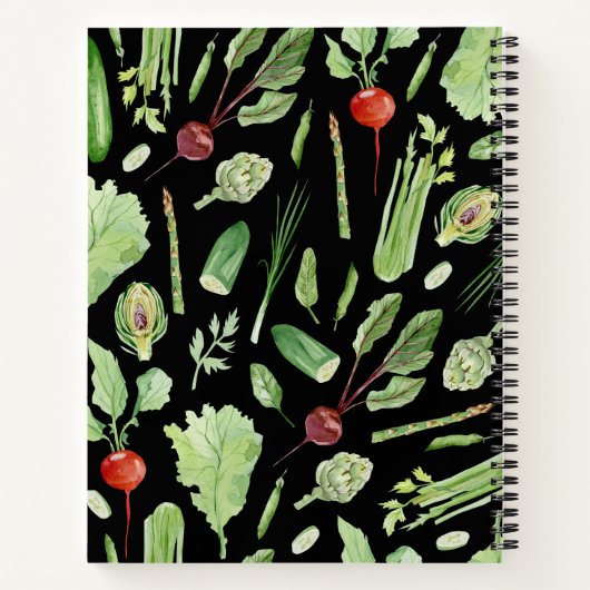 Frische Veggies Rezept Buch - Dunkel (Rückseite)