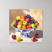 „Frische Vielfalt – Die Kraft des Obstes“ Leinwanddruck (Vorderseite)