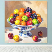 „Frische Vielfalt – Die Kraft des Obstes“ Leinwanddruck (Insitu (Holzboden))