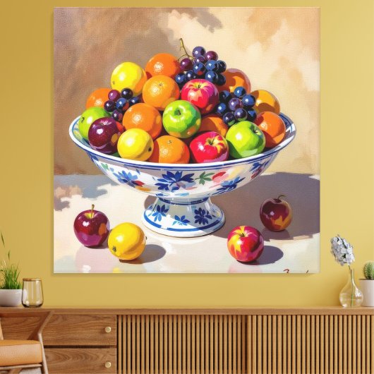 „Frische Vielfalt – Die Kraft des Obstes“ Leinwanddruck (Insitu (Wohnzimmer))