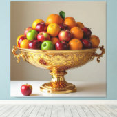 „Frische Vielfalt – Die Kraft des Obstes“ Leinwanddruck (Insitu (Holzboden))