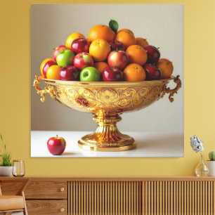 „Frische Vielfalt – Die Kraft des Obstes“ Leinwanddruck