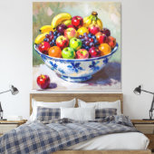 „Frische Vielfalt – Die Kraft des Obstes“ Leinwanddruck (Insitu (Schlafzimmer))