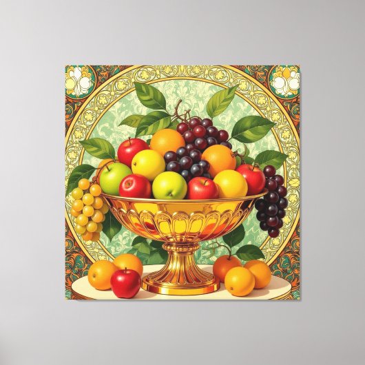 „Frische Vielfalt – Die Kraft des Obstes“ Leinwanddruck (Vorderseite)