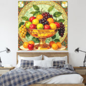 „Frische Vielfalt – Die Kraft des Obstes“ Leinwanddruck (Insitu (Schlafzimmer))
