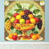 „Frische Vielfalt – Die Kraft des Obstes“ Leinwanddruck (Insitu (Holzboden))